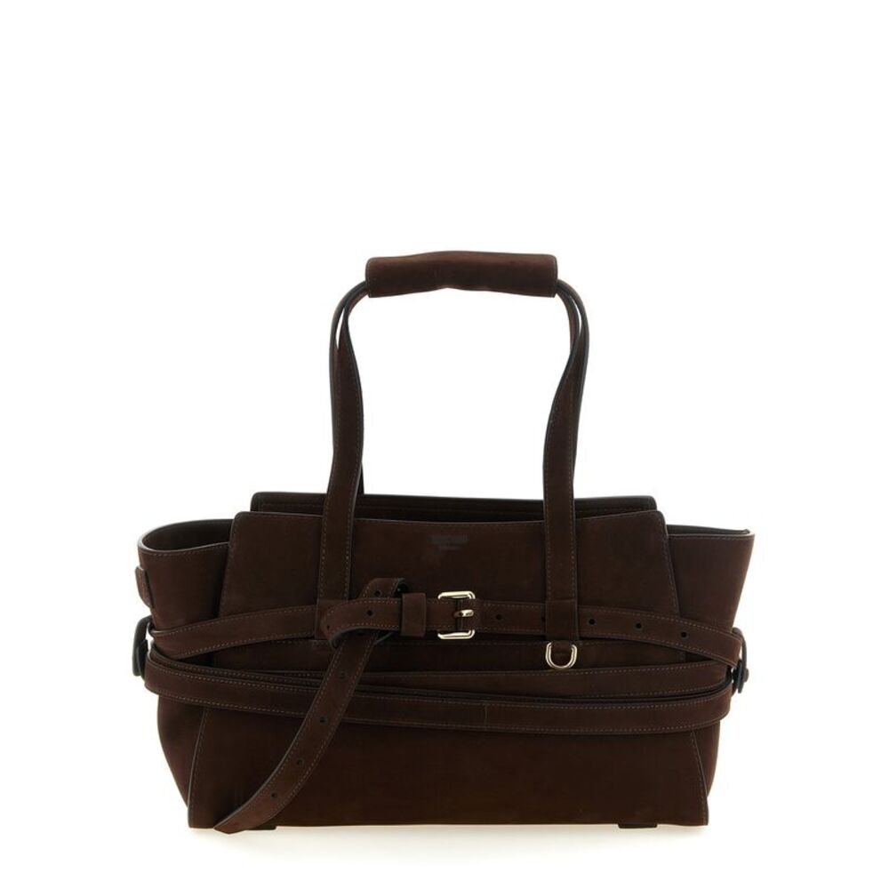Moschino Brown Calfskin Women's Handbag